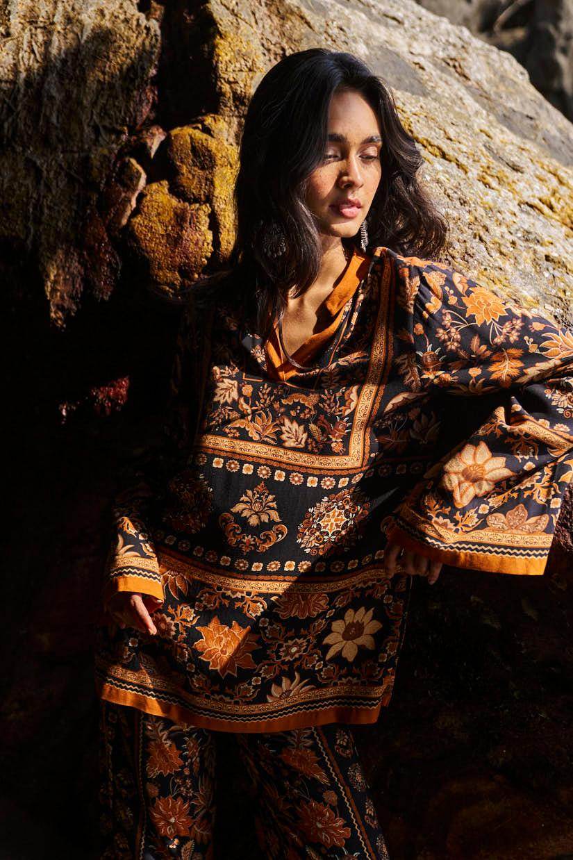 EARTH TONED PRINTED PANT - dash and dot