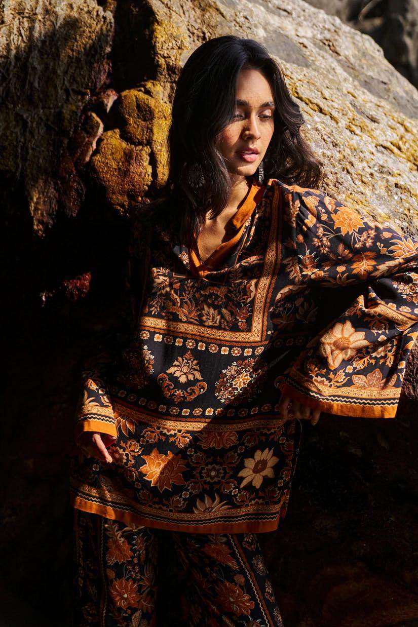 EARTH TONED PRINTED PANT - dash and dot