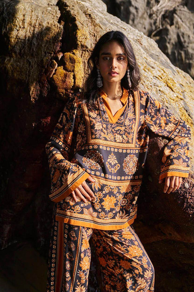 EARTH TONED PRINTED PANT - dash and dot dash and dot