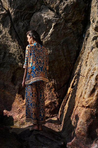 ABSTRACT FLORAL PRINTED PANT - dash and dot