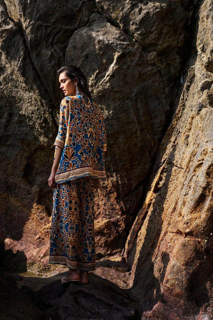 ABSTRACT FLORAL PRINTED SET - dash and dot dash and dot