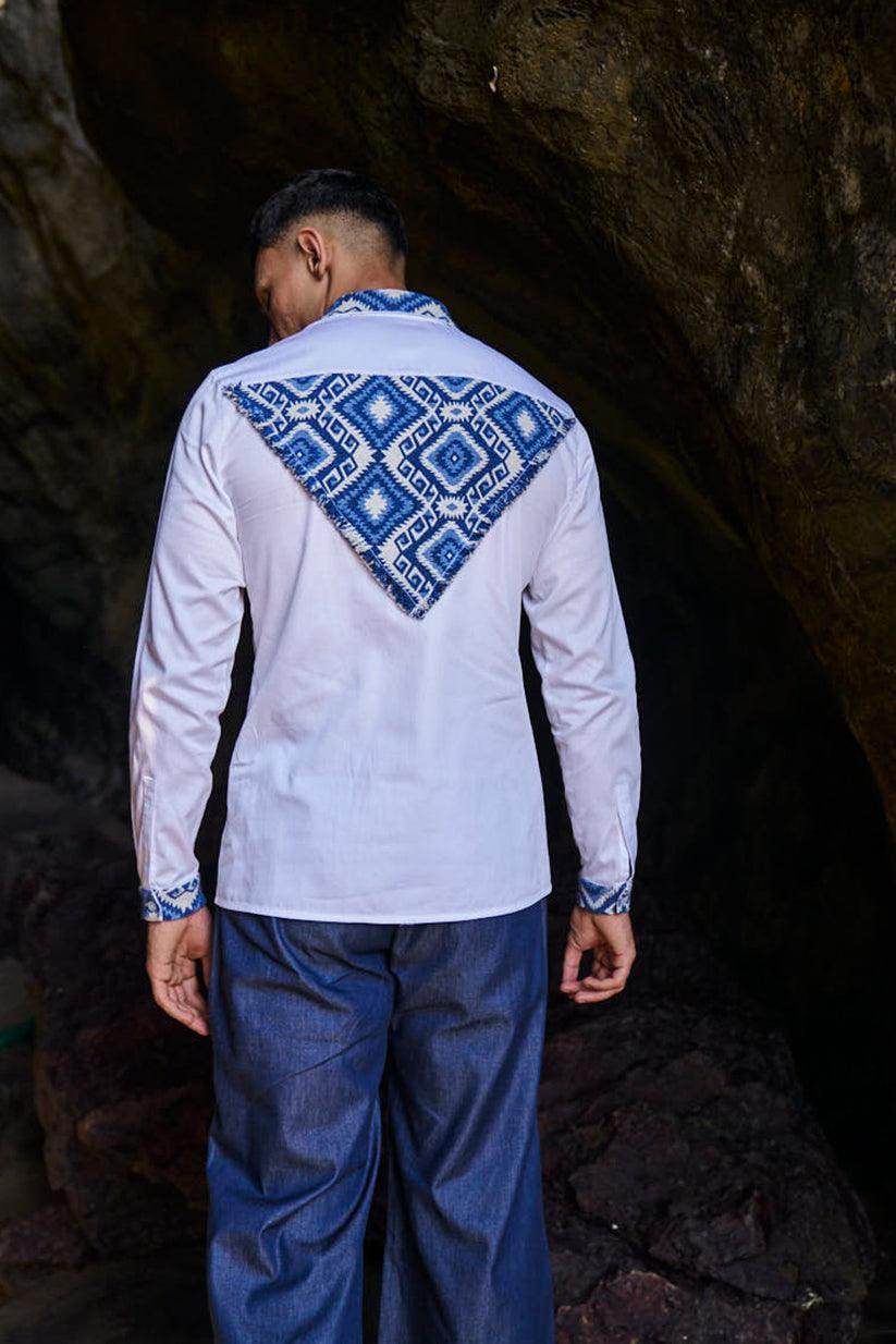 PATCH BACK SHIRT - dash and dot