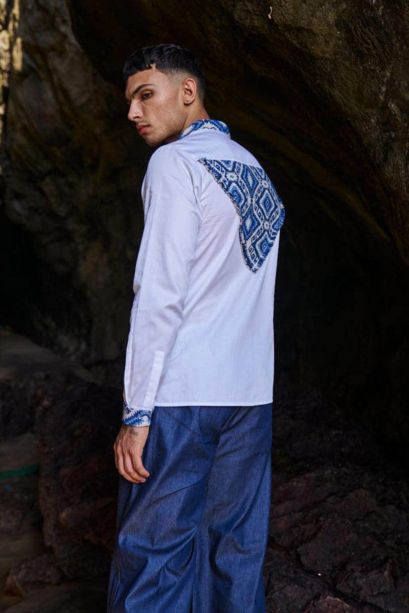 PATCH BACK SHIRT - dash and dot