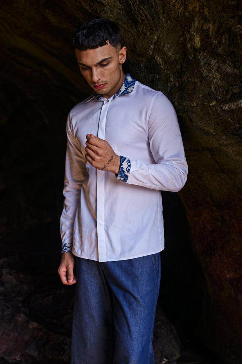 PATCH BACK SHIRT - dash and dot