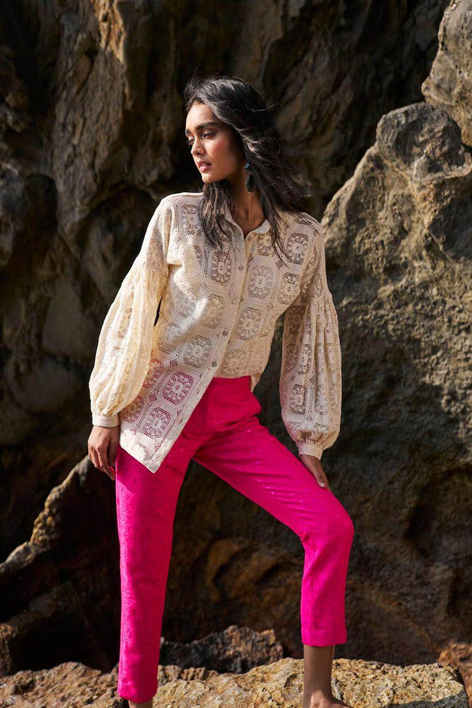 BROCADE PANT - dash and dot dash and dot