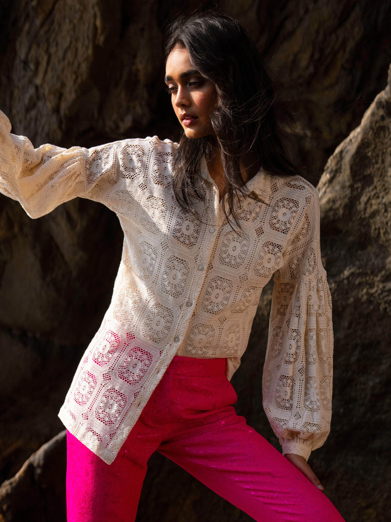 BROCADE PANT - dash and dot dash and dot