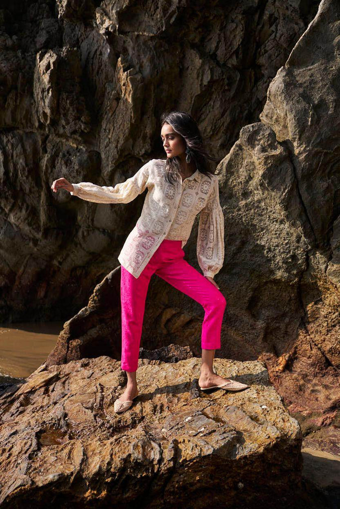 BROCADE PANT - dash and dot dash and dot