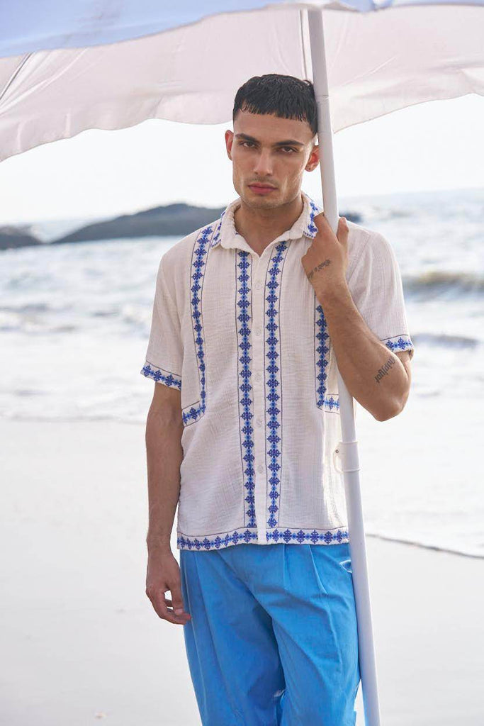 EMBROIDERED SHIRT - dash and dot dash and dot