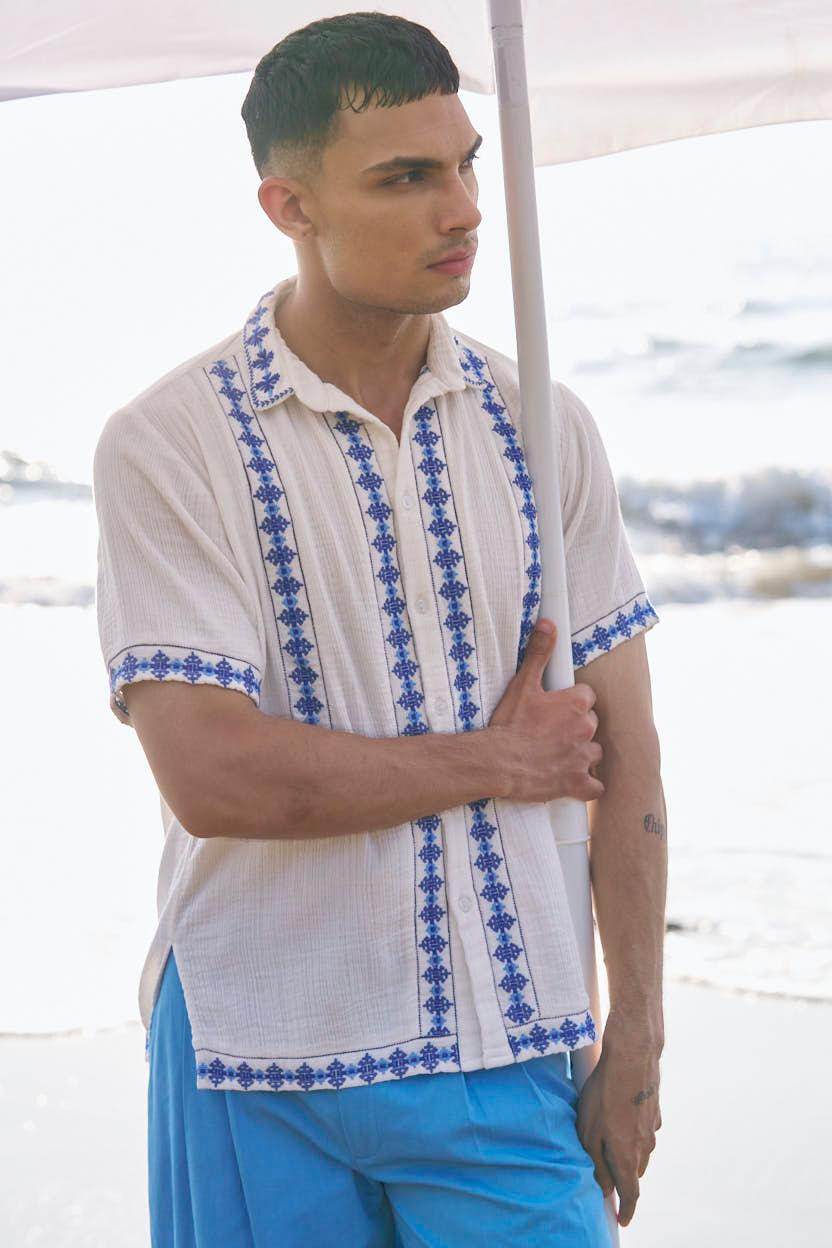 EMBROIDERED SHIRT - dash and dot