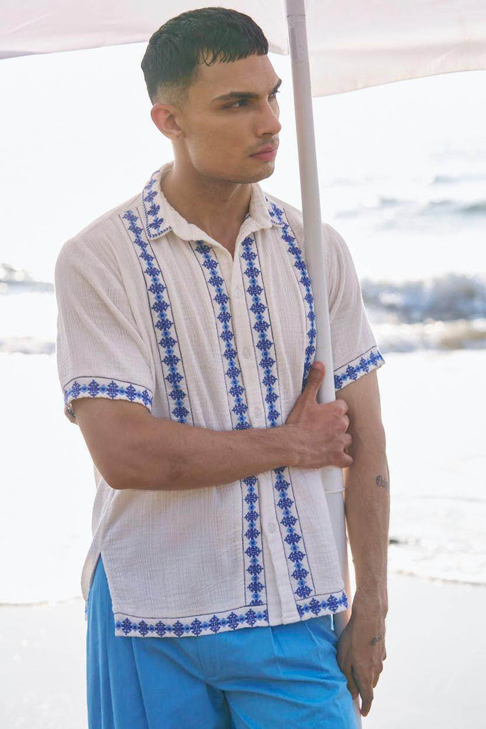 EMBROIDERED SHIRT - dash and dot dash and dot