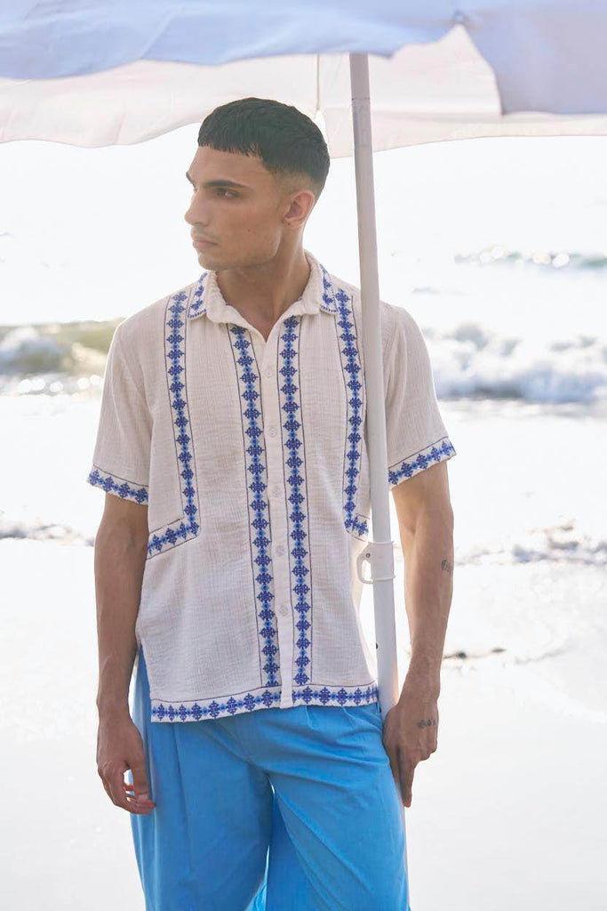 EMBROIDERED SHIRT - dash and dot dash and dot