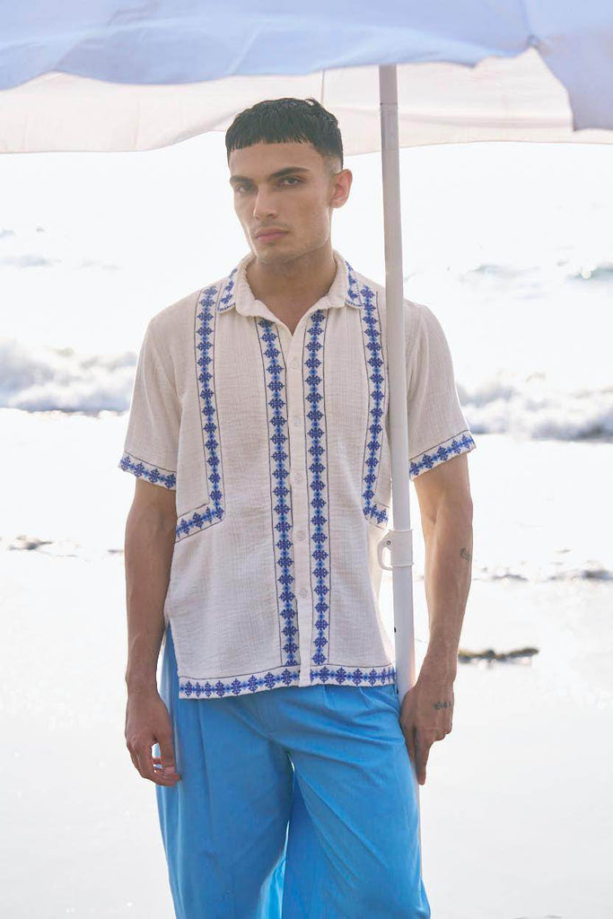 EMBROIDERED SHIRT - dash and dot dash and dot