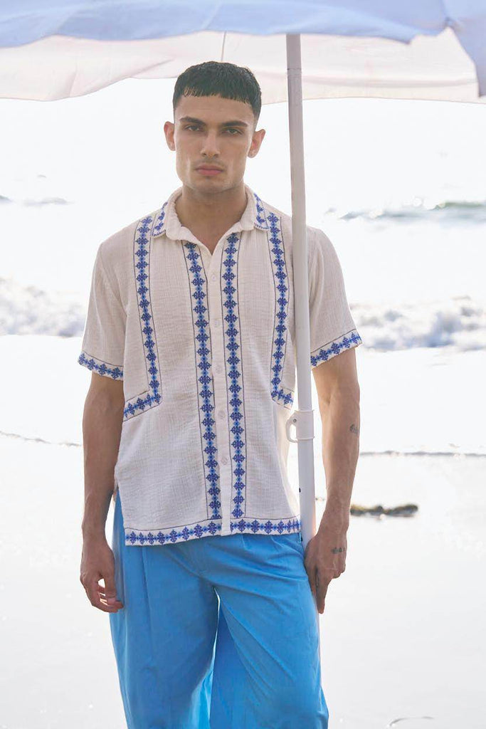 EMBROIDERED SHIRT - dash and dot dash and dot