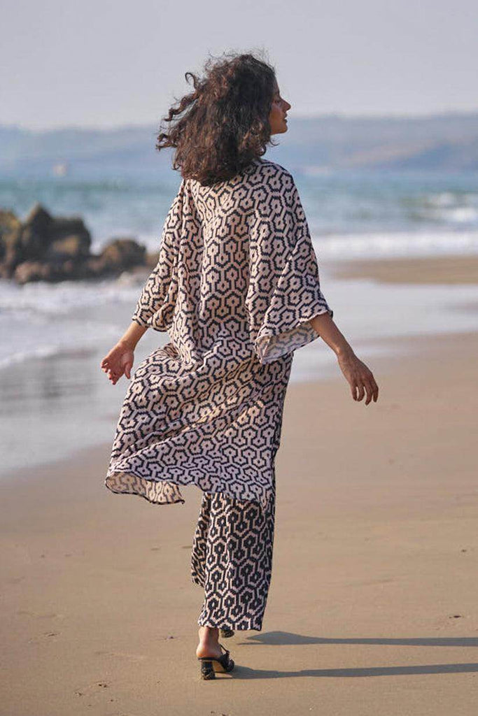 PRINTED CRINKLE COTTON PANT - dash and dot dash and dot