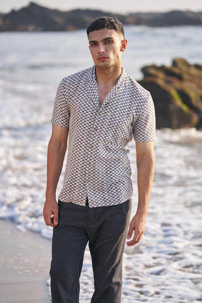 BOX CHECK SHIRT - dash and dot dash and dot