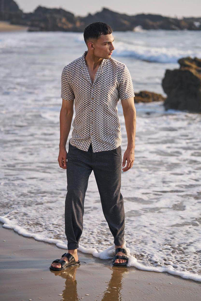 BOX CHECK SHIRT - dash and dot dash and dot