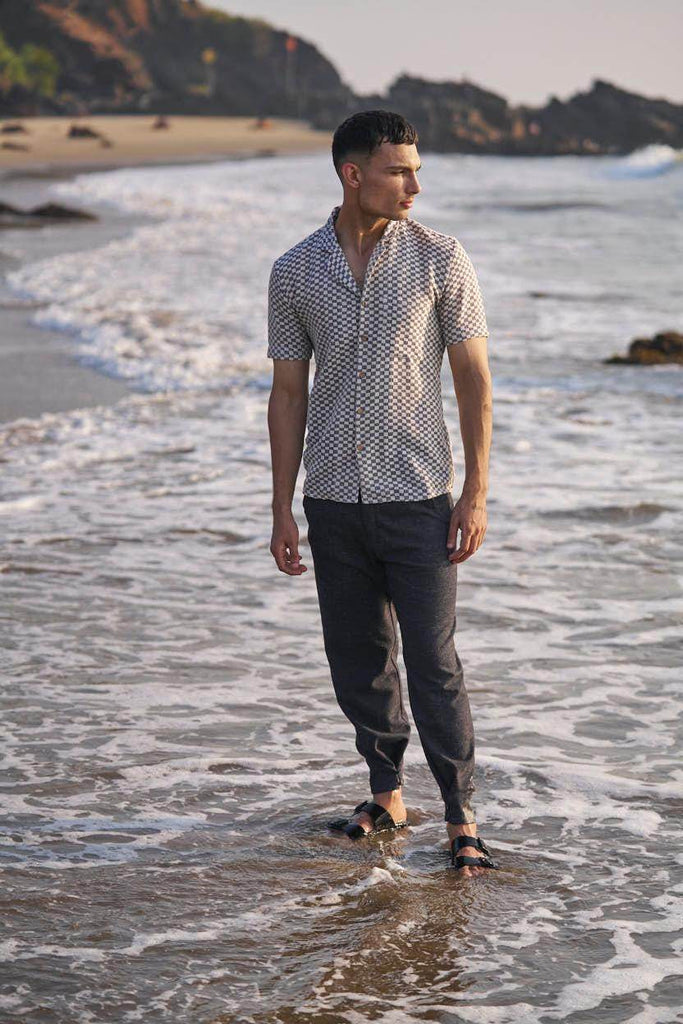 BOX CHECK SHIRT - dash and dot dash and dot