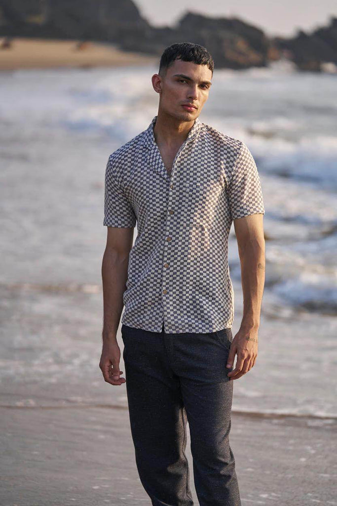 BOX CHECK SHIRT - dash and dot dash and dot