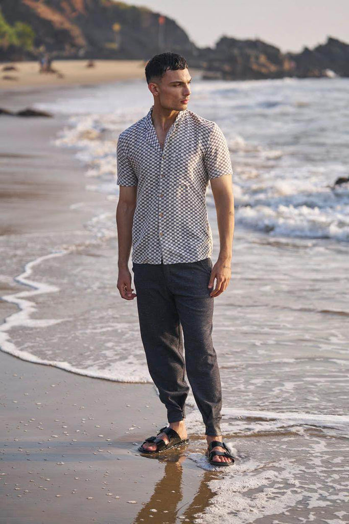 BOX CHECK SHIRT - dash and dot dash and dot