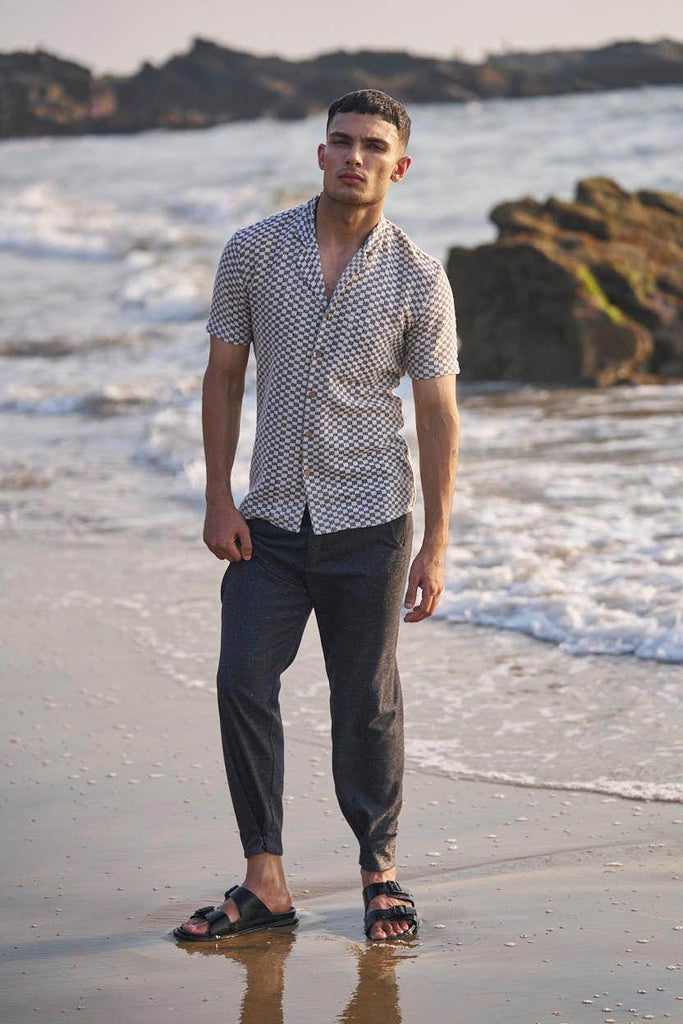 BOX CHECK SHIRT - dash and dot dash and dot