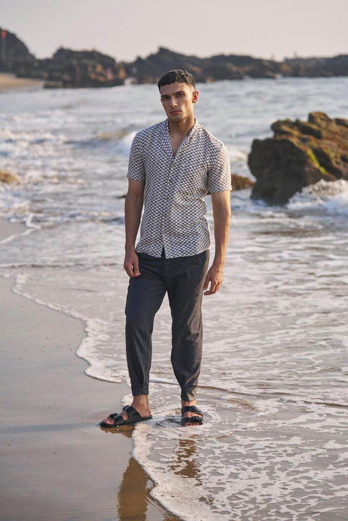 BOX CHECK SHIRT - dash and dot dash and dot