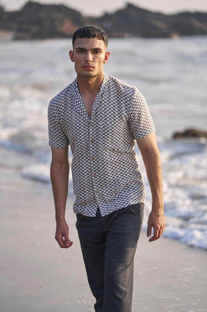 BOX CHECK SHIRT - dash and dot dash and dot