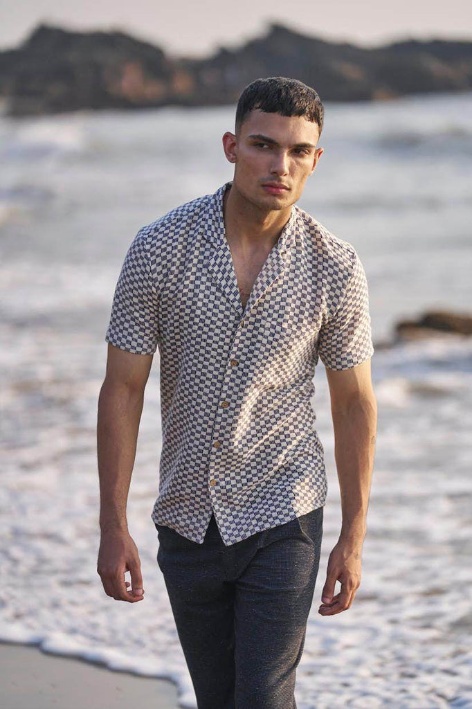 BOX CHECK SHIRT - dash and dot dash and dot