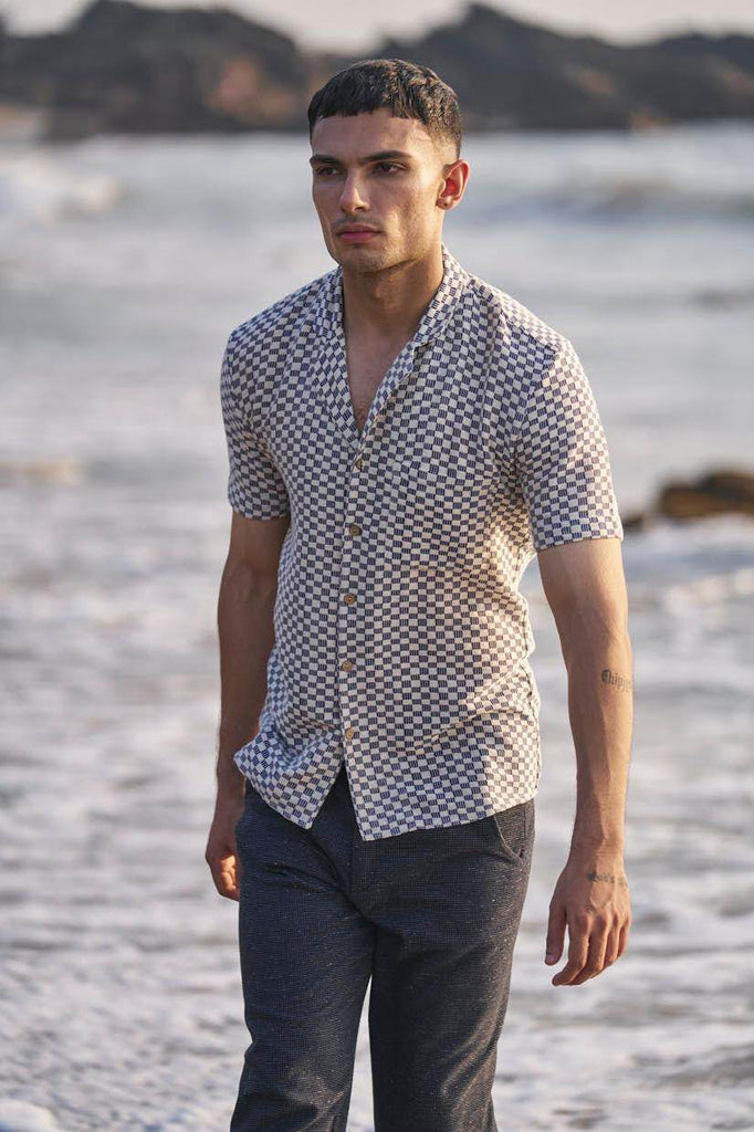 BOX CHECK SHIRT - dash and dot dash and dot