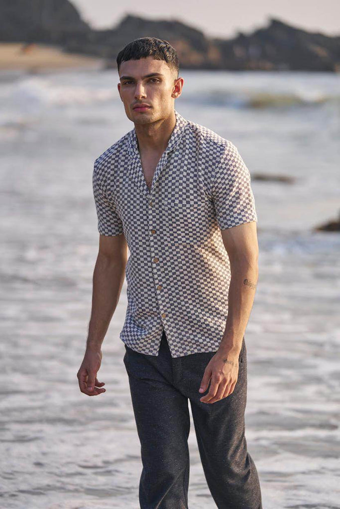 BOX CHECK SHIRT - dash and dot dash and dot