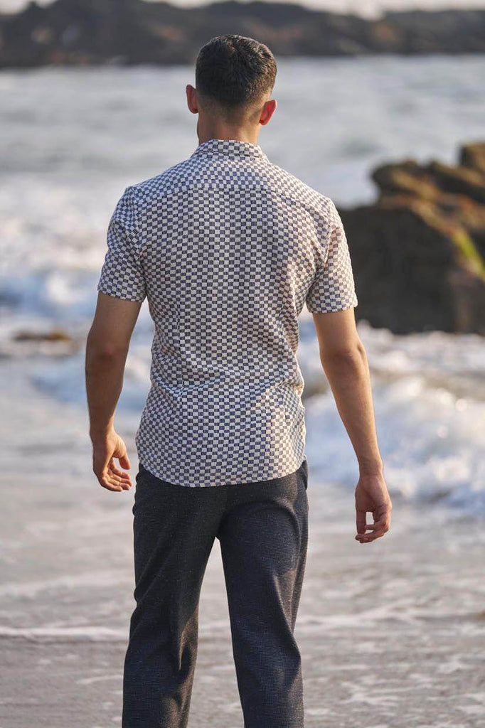 BOX CHECK SHIRT - dash and dot dash and dot