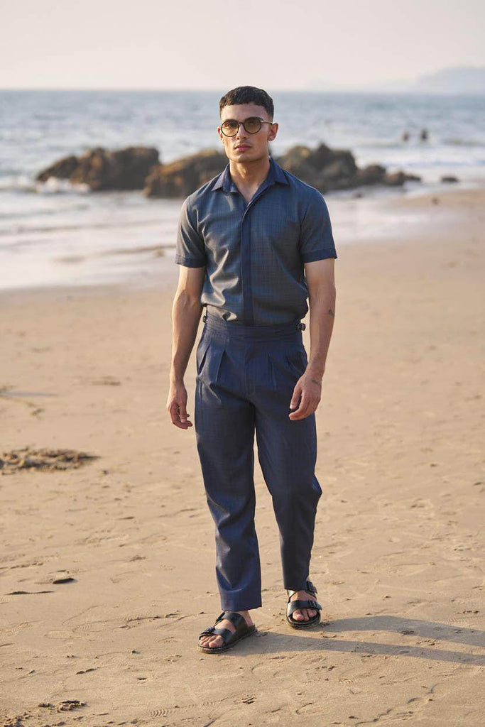 NAVY NOTCH PANT - dash and dot dash and dot