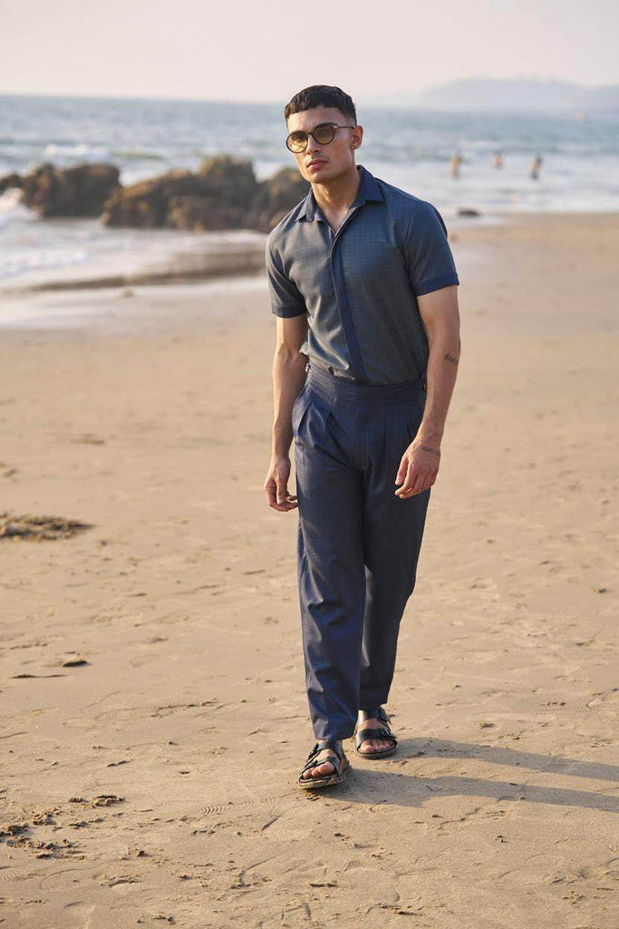 NAVY NOTCH PANT - dash and dot dash and dot