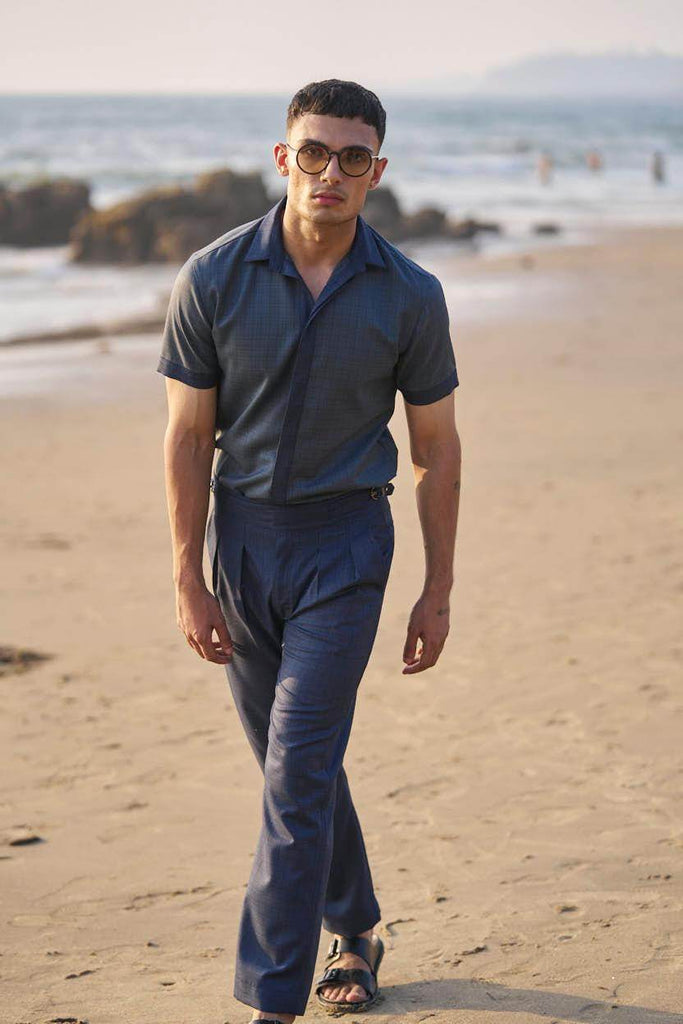 NAVY NOTCH PANT - dash and dot dash and dot