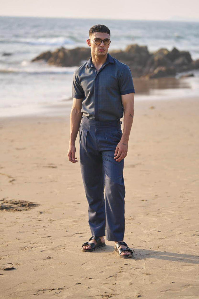 NAVY NOTCH PANT - dash and dot dash and dot