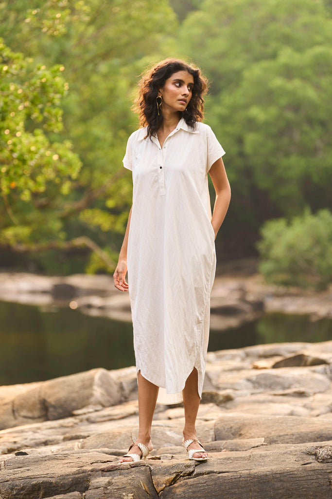 DROP SLEEVE SHIRT DRESS - dash and dot dash and dot
