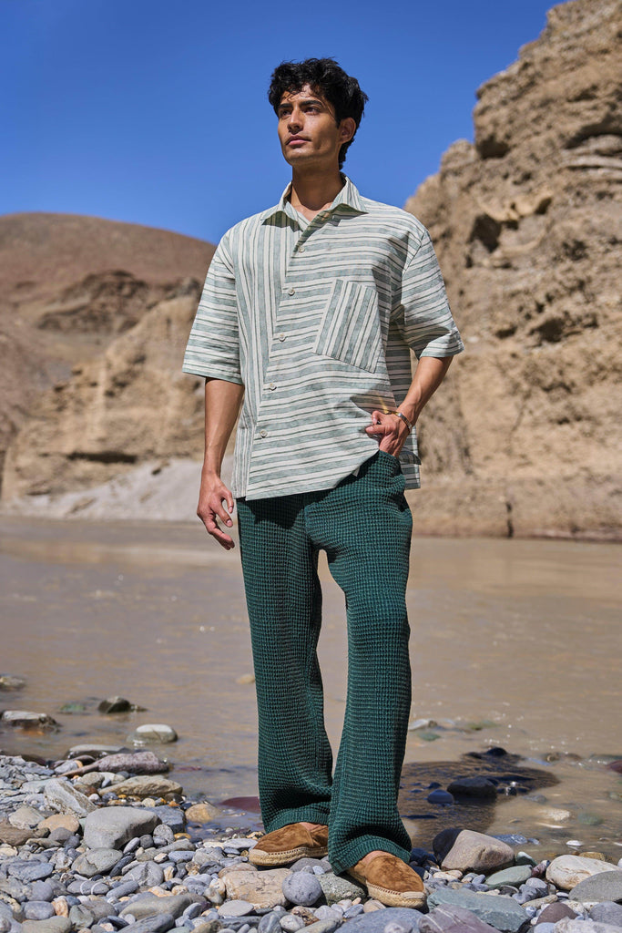 WASHED TEXTURED PANT - dash and dot dash and dot