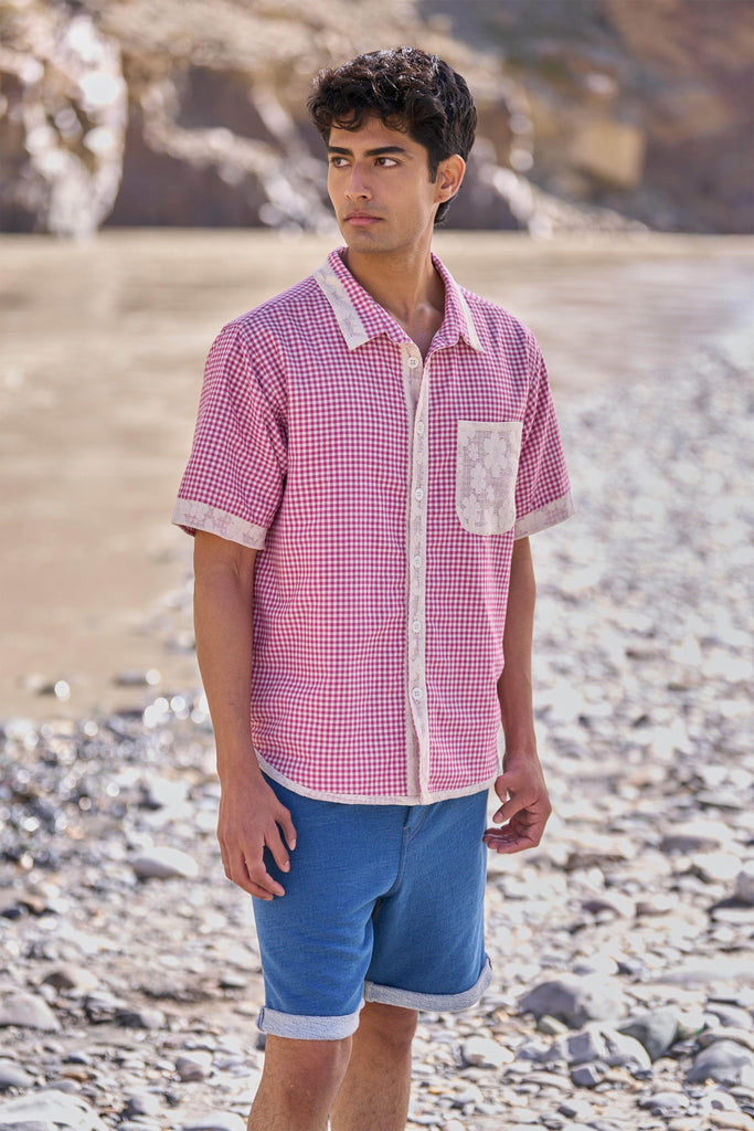 REVERSIBLE MADRAS CHECK SHIRT - dash and dot dash and dot