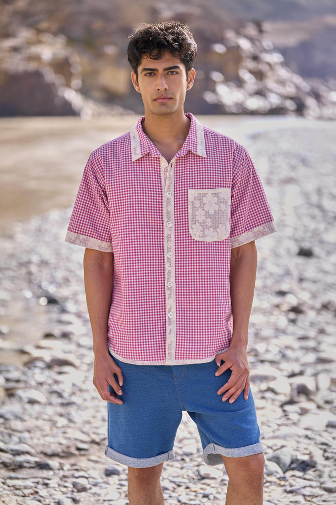 REVERSIBLE MADRAS CHECK SHIRT - dash and dot dash and dot