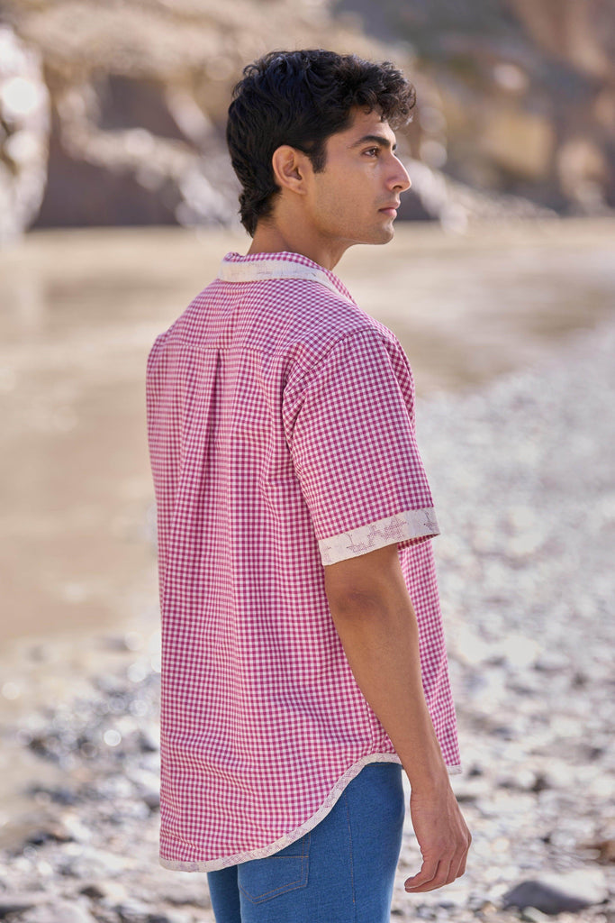 REVERSIBLE MADRAS CHECK SHIRT - dash and dot dash and dot