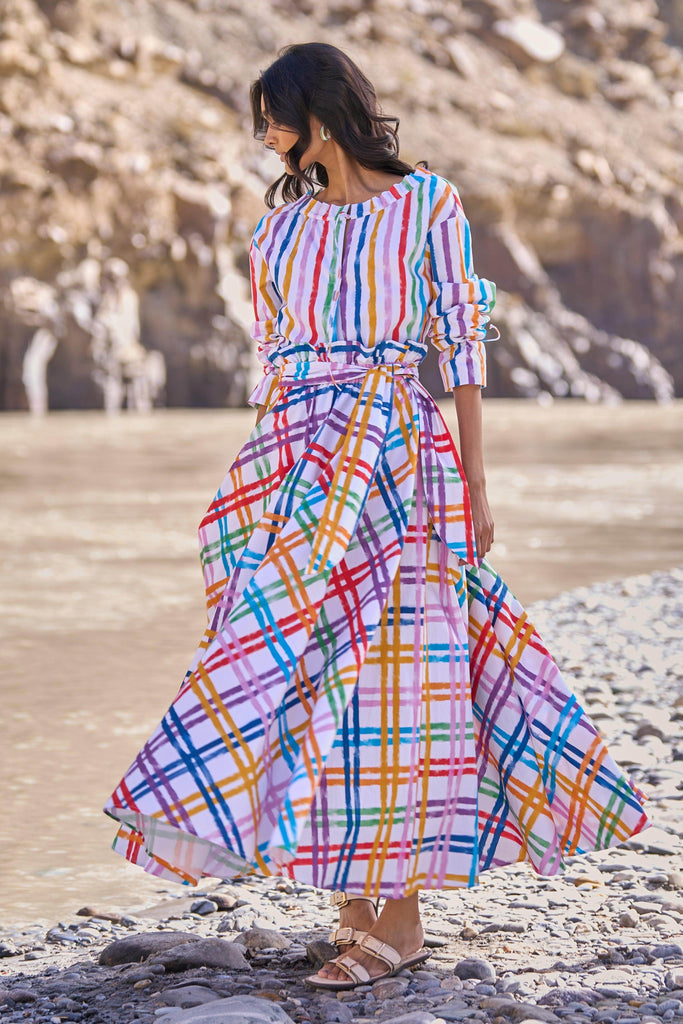 MULTI-STRIPED BLOUSE - dash and dot dash and dot