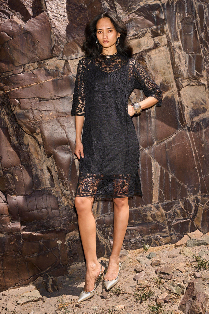 BOXY LACE DRESS - dash and dot dash and dot