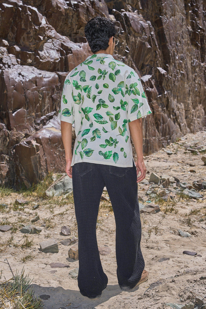 LEAF PRINT SHIRT - dash and dot dash and dot