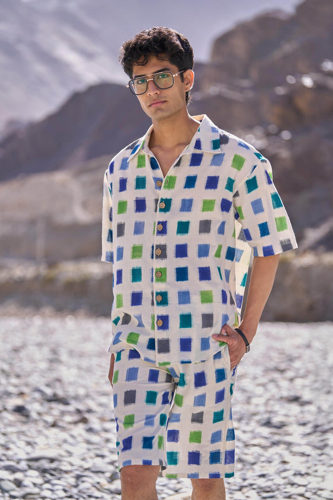 IKAT WEAVE SHORTS SET - dash and dot dash and dot