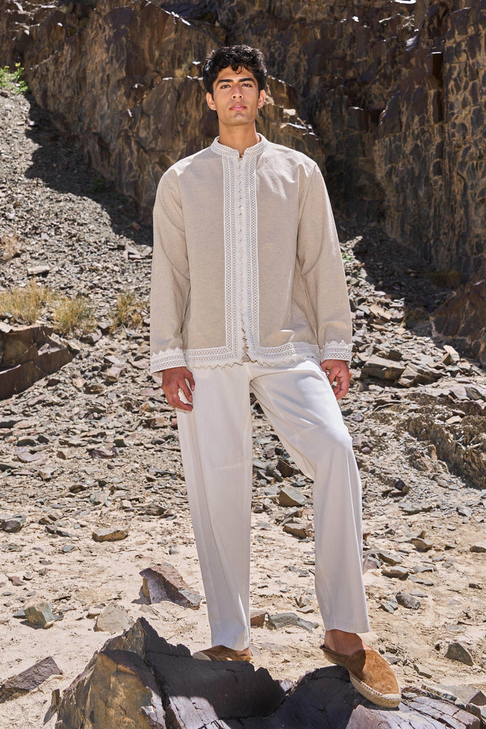 LINEN LACE SHIRT - dash and dot dash and dot