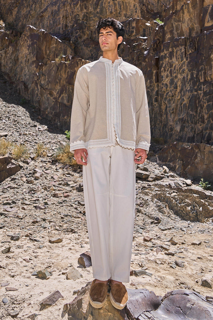 LINEN LACE SHIRT - dash and dot dash and dot