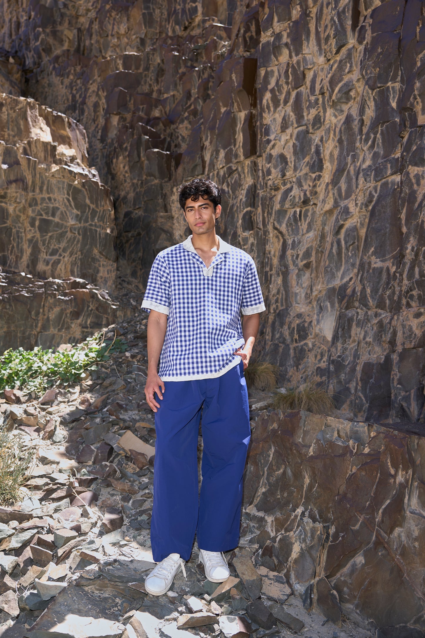 REVERSIBLE MADRAS CHECK POLO