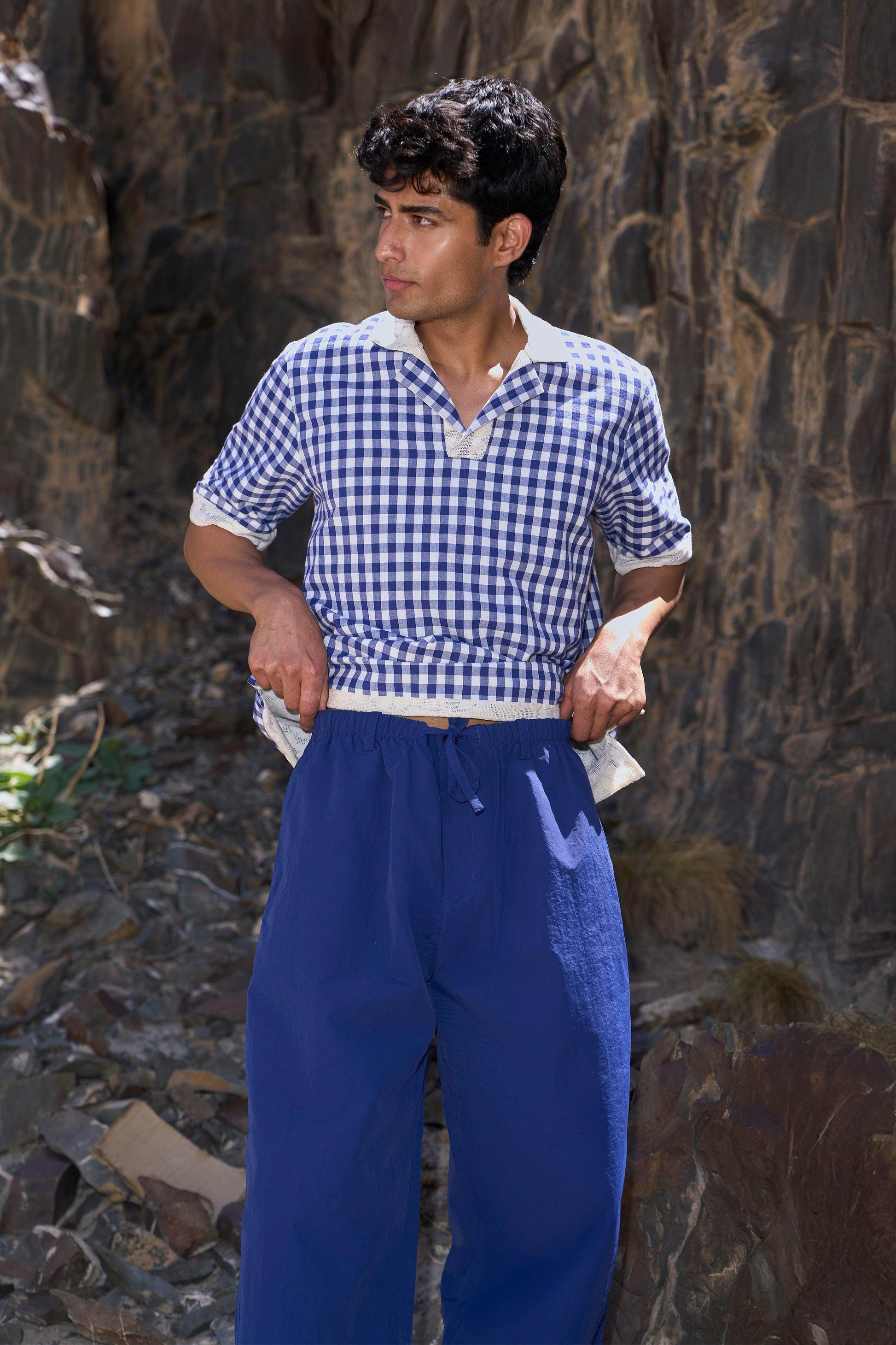 RELAXED POPLIN PANT - dash and dot