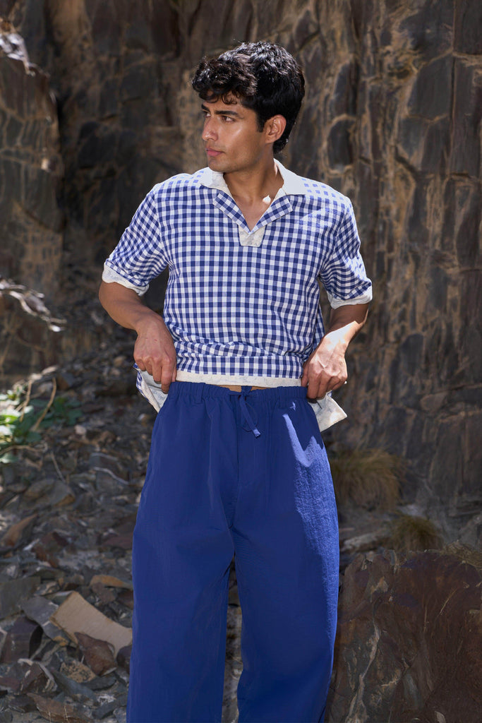 RELAXED POPLIN PANT - dash and dot dash and dot