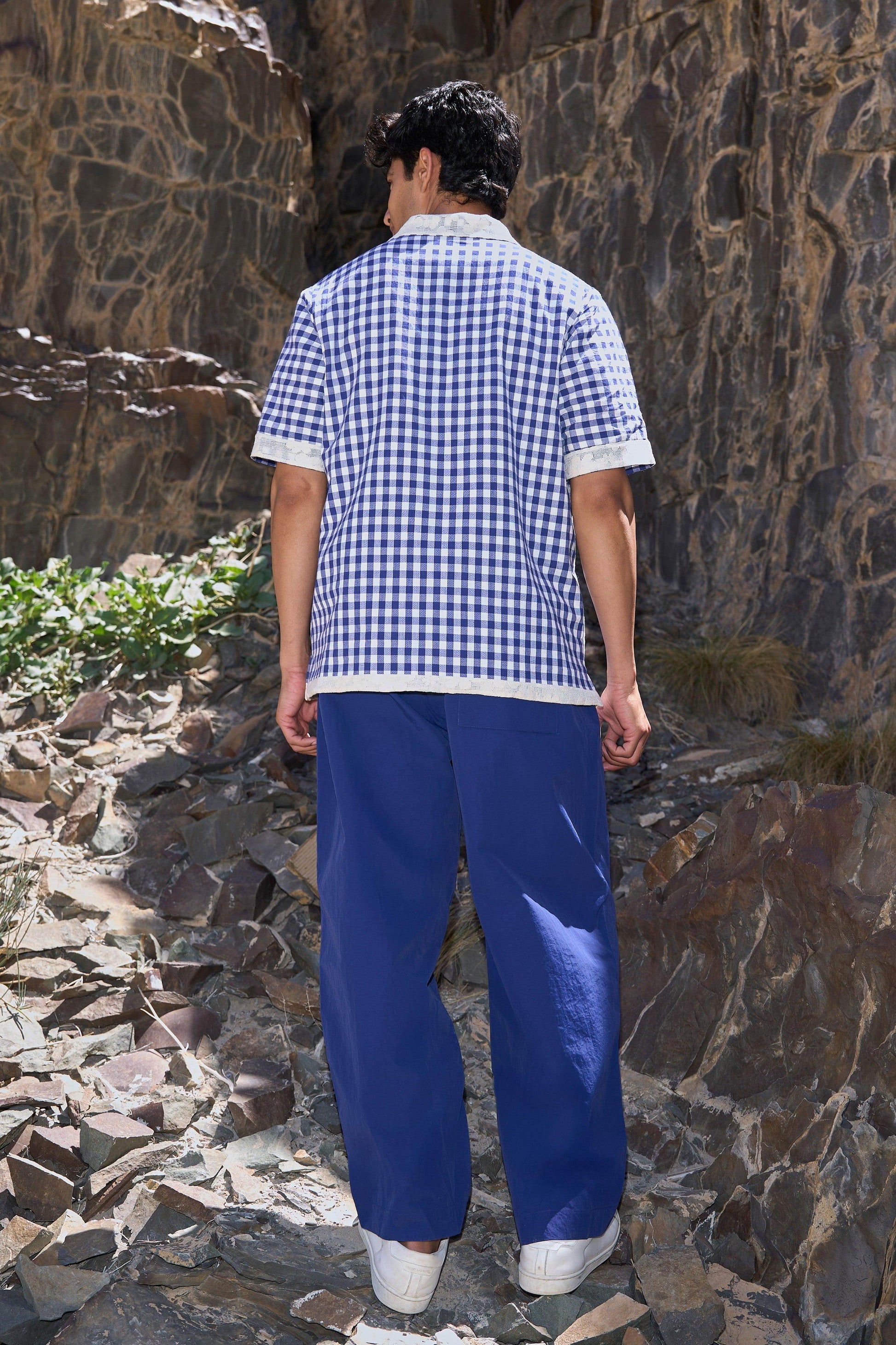 REVERSIBLE MADRAS CHECK POLO - dash and dot