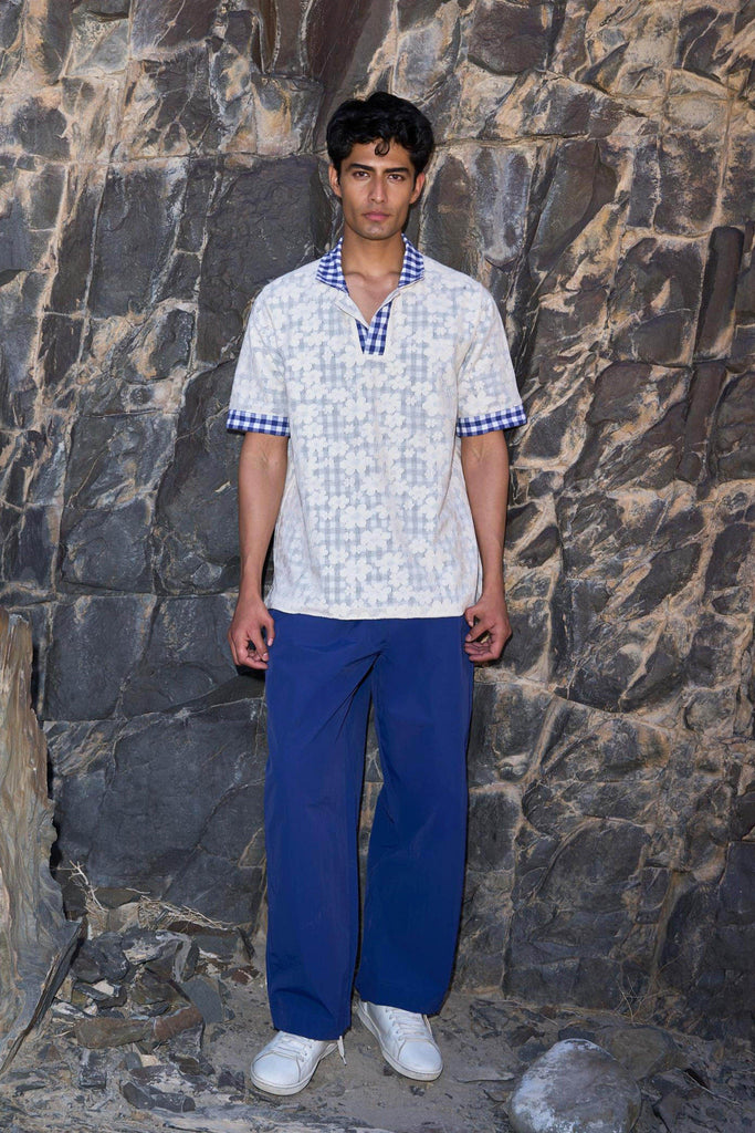 REVERSIBLE MADRAS CHECK POLO - dash and dot dash and dot